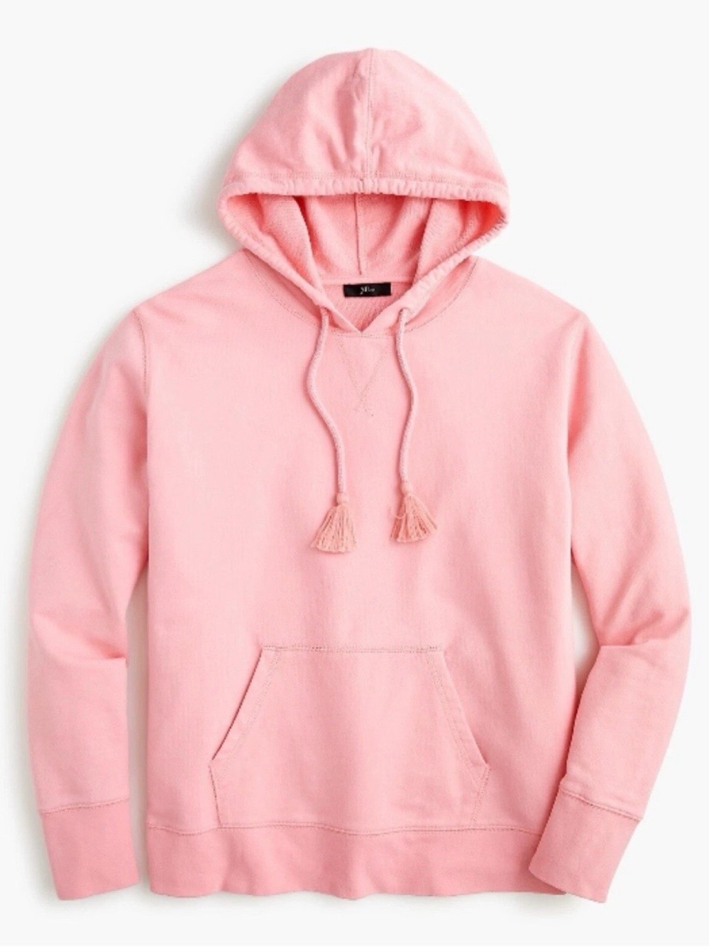 J.Crew Magic Rinse™ Pullover Hoodie in Pink Cloud | XL